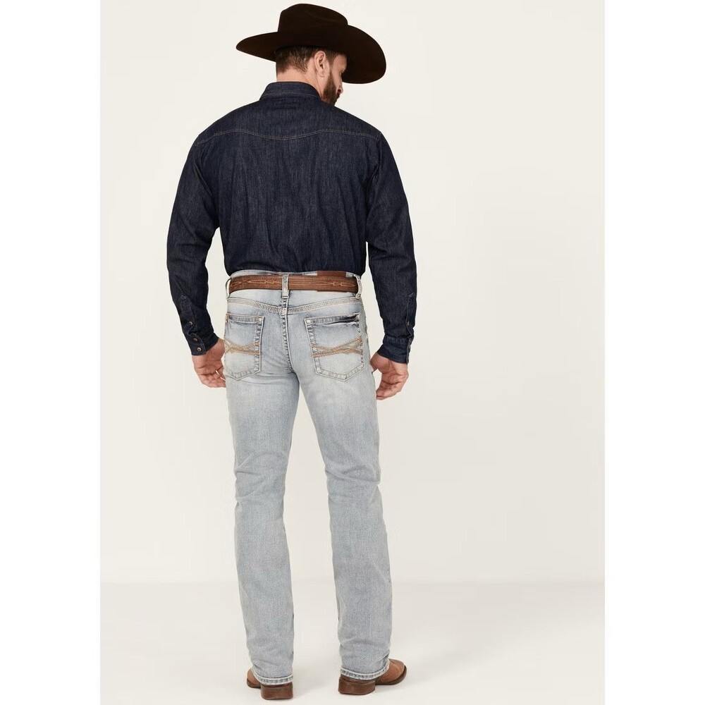 RANK 458 MEN'S RINGO SLIM STRAIGHT 32x32 PERFORMANCE STRETCH DENIM JEANS NWT - Picture 3 of 16